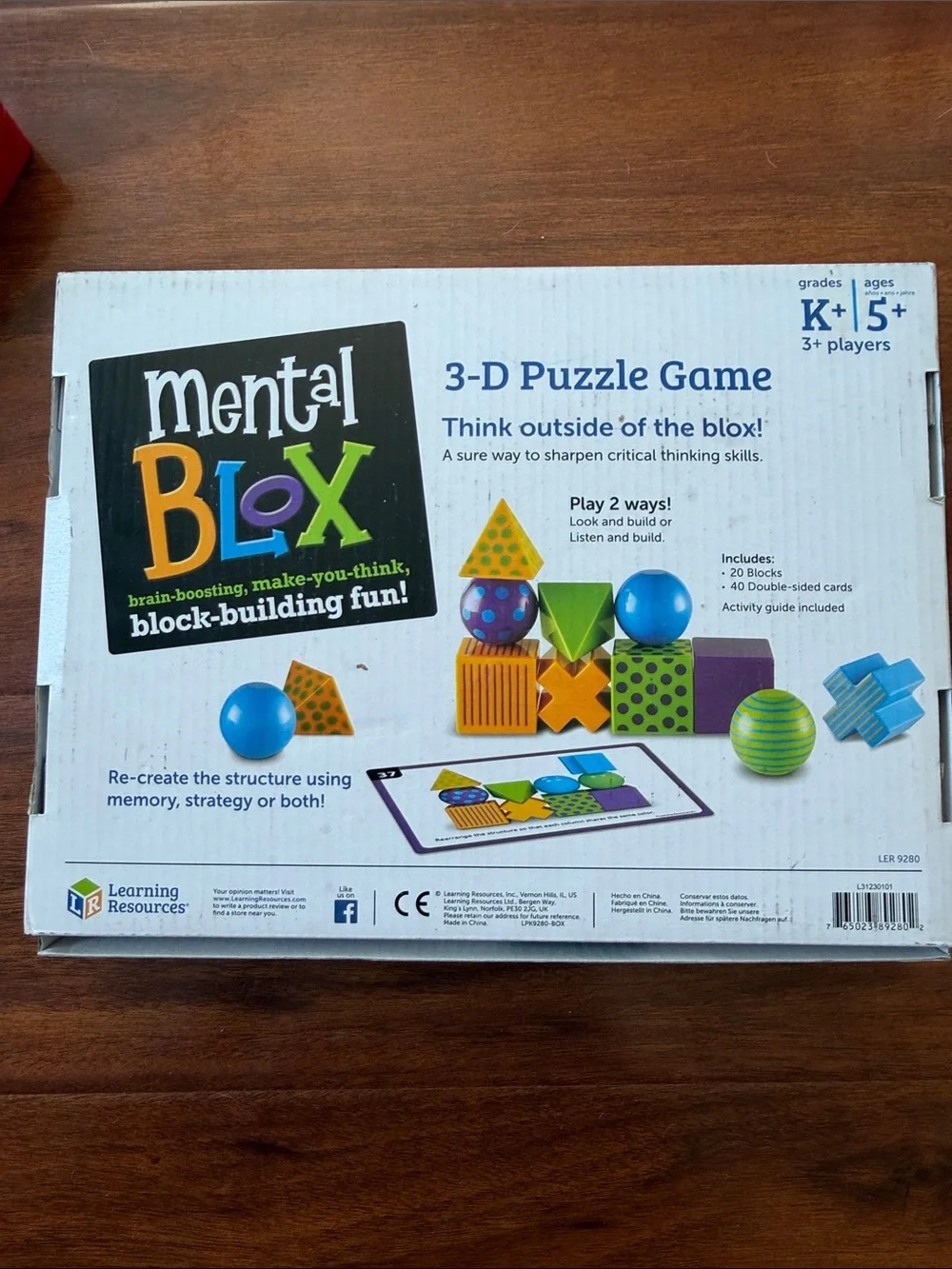 Learning Resources Mental Blox 3-D Puzzle Game - Blue